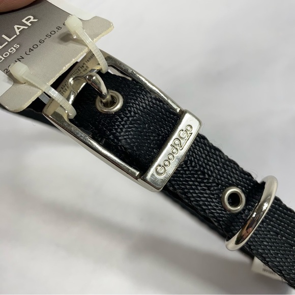 Good2Go Adjustable Black Nylon 3/4” Width 16”-20” Dog Collar - Picture 5 of 5